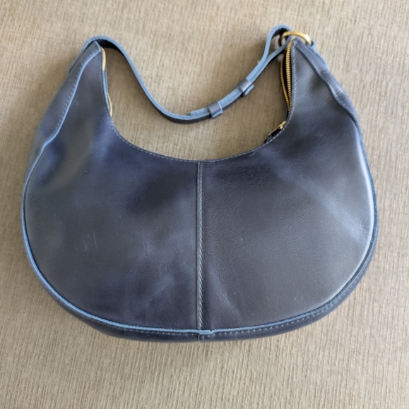 Portland Leather Cowboy Blue Leather Large Nora Bag NEW - Picture 5 of 5
